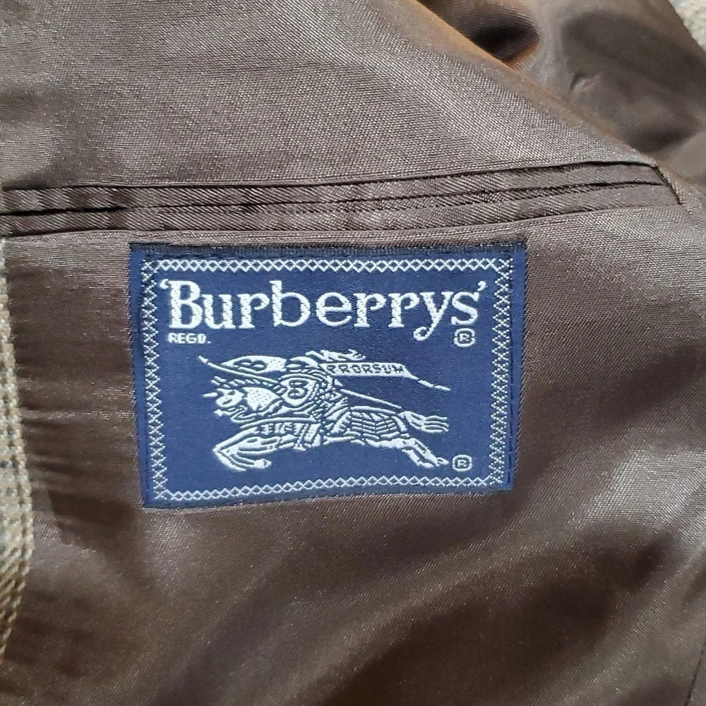 Burberry wool blazer tan